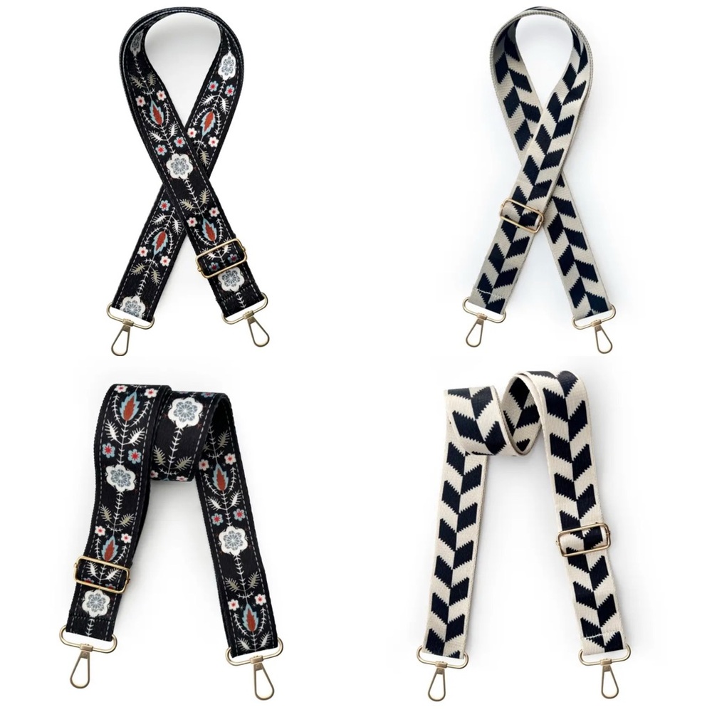 Set Of 2 Guitar Straps‎ Wide Multifunctional Nylon Adjustable Replacement Straps